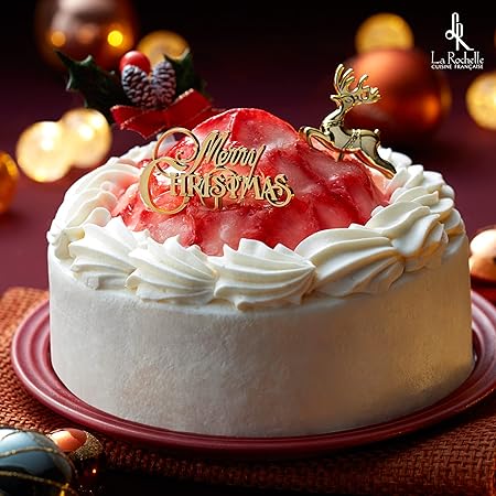 東京・南青山「ラ・ロシェル」坂井宏行監修 いちごのクリスマスケーキ お届け：12月24日 クリスマスケーキ 予約 2025