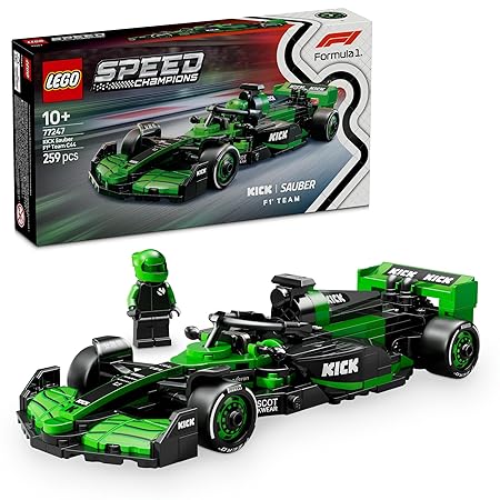 レゴ(LEGO) スピードチャンピオン KICK Sauber F1(R) Team C44 レースカー おもちゃ 玩具 誕生日 プレゼント ブロック 男の子 女の子 子供 10歳 11歳 12歳 小学生 乗り物 車 ミニカー ザウバー 77247