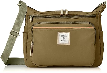 [アネロ グランデ] ショルダーバッグ A4 10ポケット CINNAMON GTM0334 オリーブ