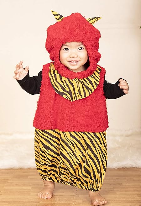 クリアストーン(Clearstone) マシュマロベビー コスプレ ハロウィン 節分 着ぐるみ マシュマロ赤鬼 ベビー 80cm レッド