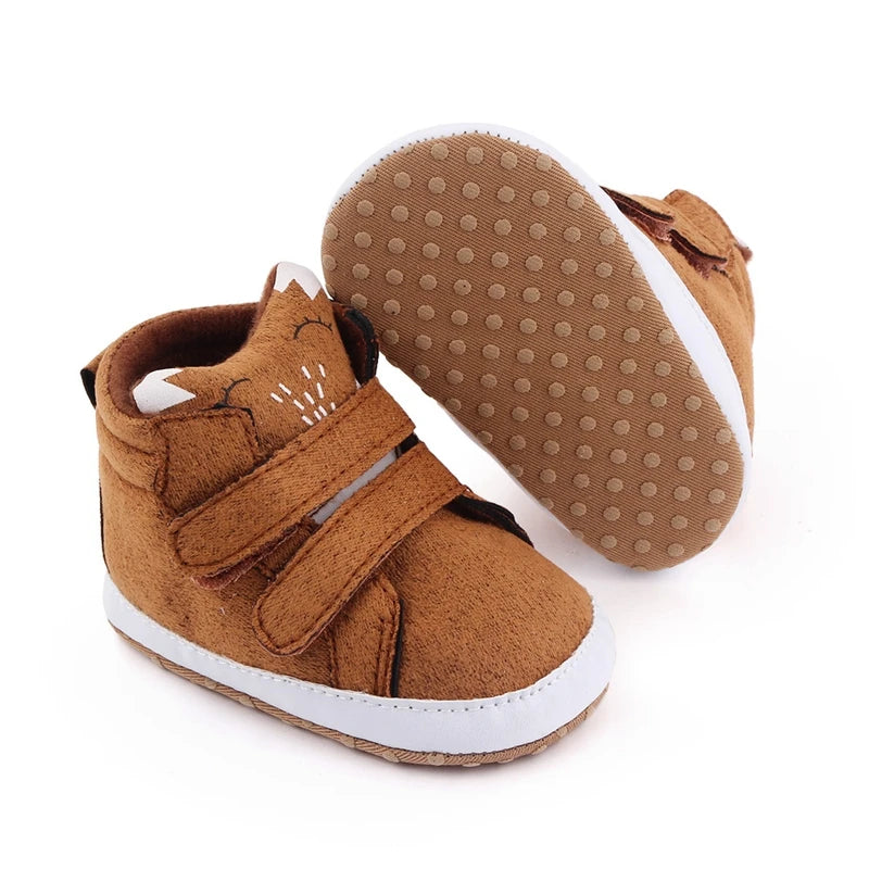 Newborn Boys Crib Shoes Infant Soft Sole Boots Anti-slip Sneakers Toddler Cartoon Animals First Trainers 1 Year Girls Baby Items