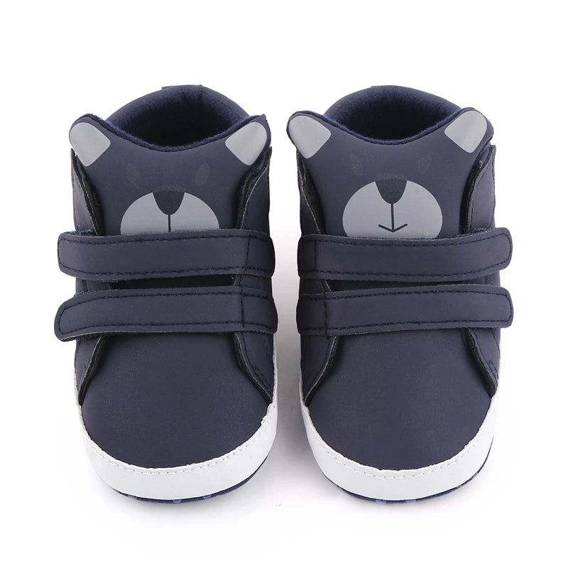 Newborn Boys Crib Shoes Infant Soft Sole Boots Anti-slip Sneakers Toddler Cartoon Animals First Trainers 1 Year Girls Baby Items
