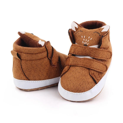 Newborn Boys Crib Shoes Infant Soft Sole Boots Anti-slip Sneakers Toddler Cartoon Animals First Trainers 1 Year Girls Baby Items
